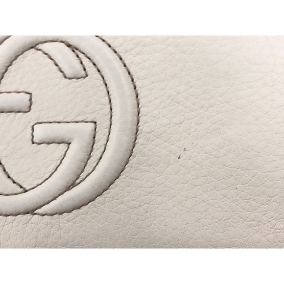 Gucci Soho Interlocking GG Zip Around Long Wallet Ivory White - Picture 2 of 7
